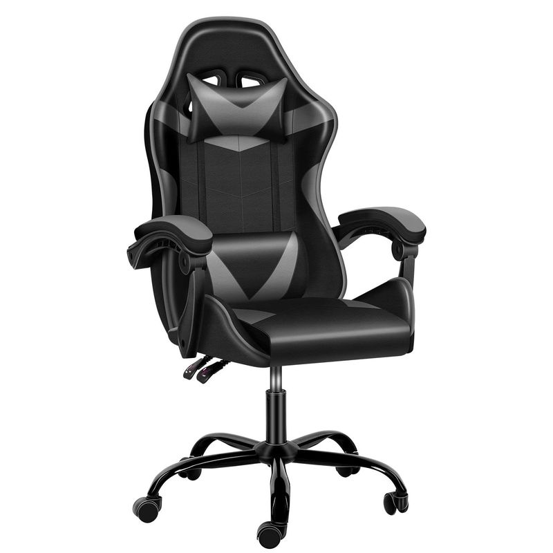 Mail Packing Ergonomic Video Gaming Chair with Footrest and Lumbar Support 33 Pounds
