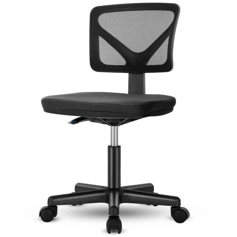 Comfortable Low-Back Mesh Chair with Lumbar Support and Adjustable Seat Height