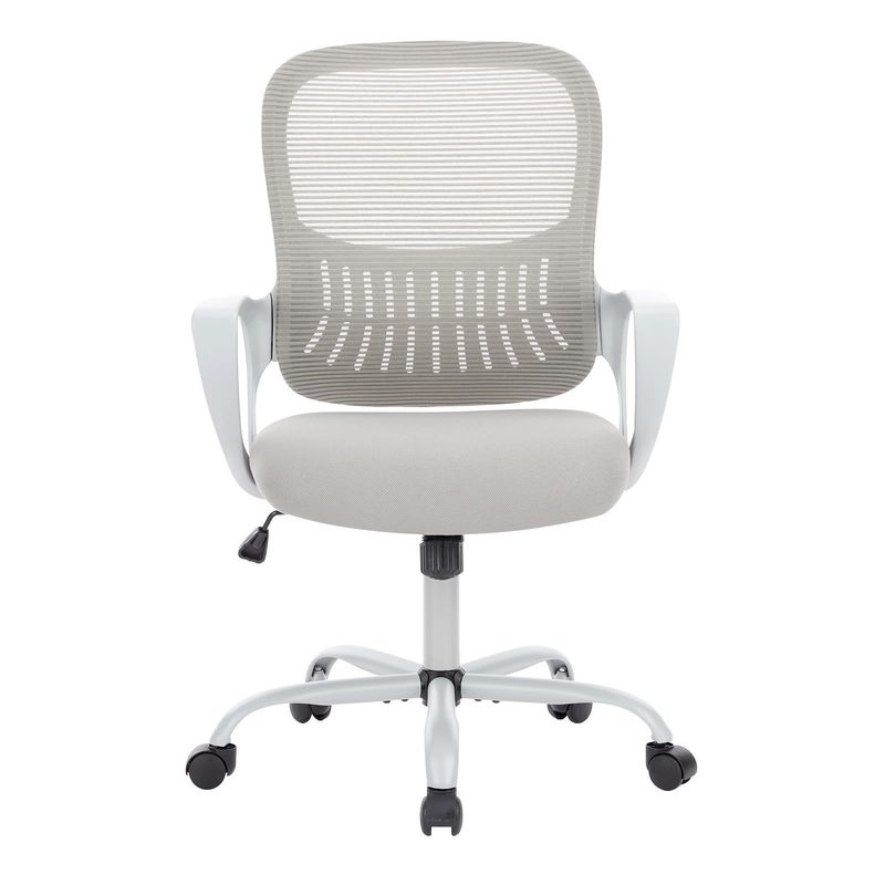 Materials Mid-Back Task Rolling Home Office Desk Chair with Wheels and Lumbar Support