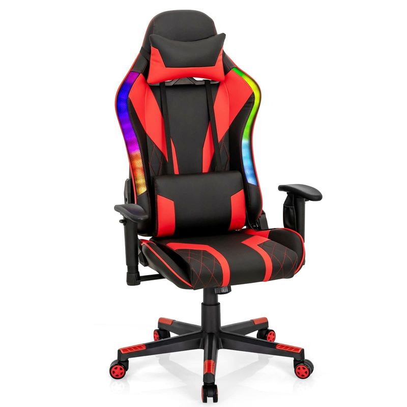 Upgrade Your Gaming Chair to ALINUNU Swivel Chair with RGB LED Lights Ergonomic Design