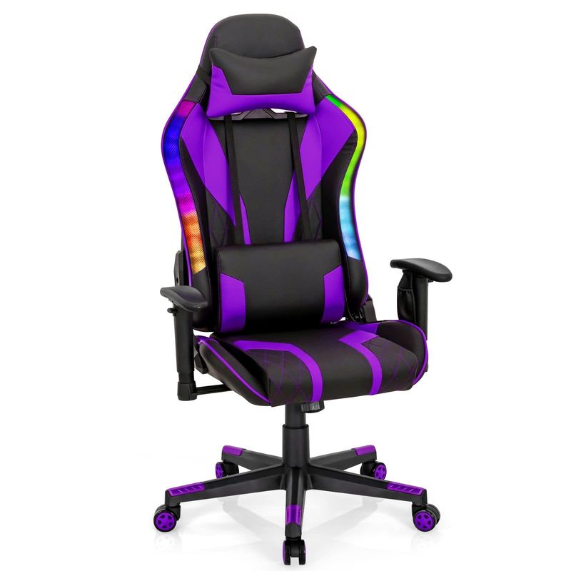 Upgrade Your Gaming Setup with ALINUNU Swivel Chair Modern Design and RGB LED Lights