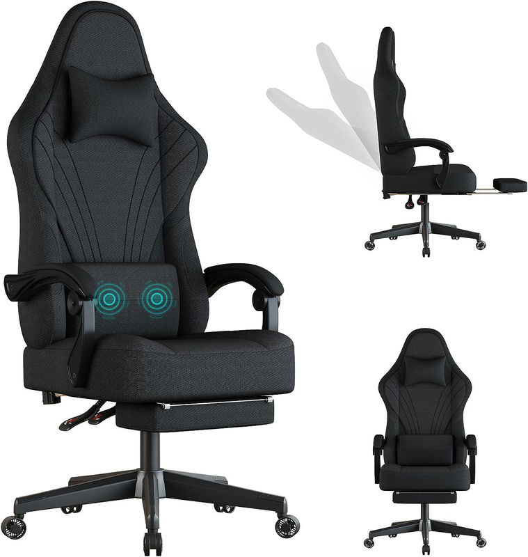 ALINUNU Ergonomic Computer Gaming Chair with Footrest Customizable Color Swivel Chair