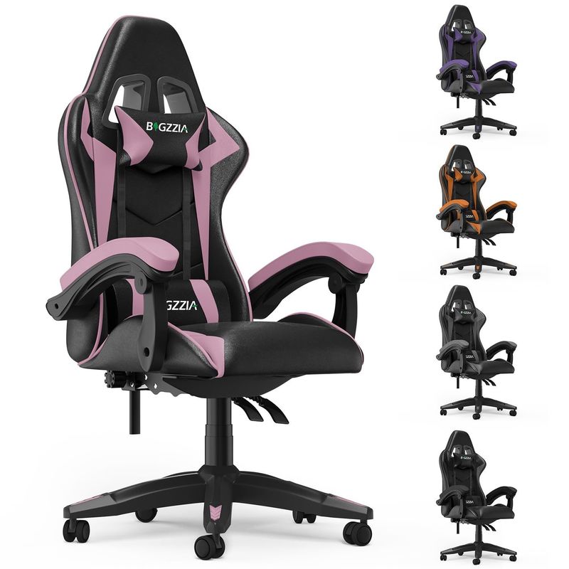 Adjustable Racing Gaming Chair with Headrest and Lumbar Support 15 Kilograms Item Weight