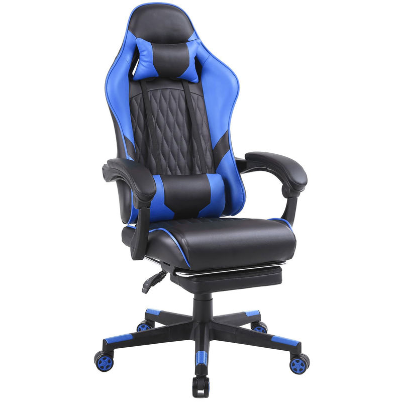 Modern Design Customized Color Racing Gaming Chair with Footrest and Lumbar Support