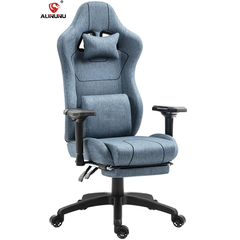 Custom Color Ergonomic Gamer Chair with Massage Lumbar Support and Footrest ALINUNU