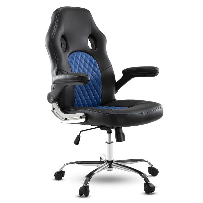30 Pounds Adjustable Office Chair with Ergonomic Design PU Leather and Lumbar Support